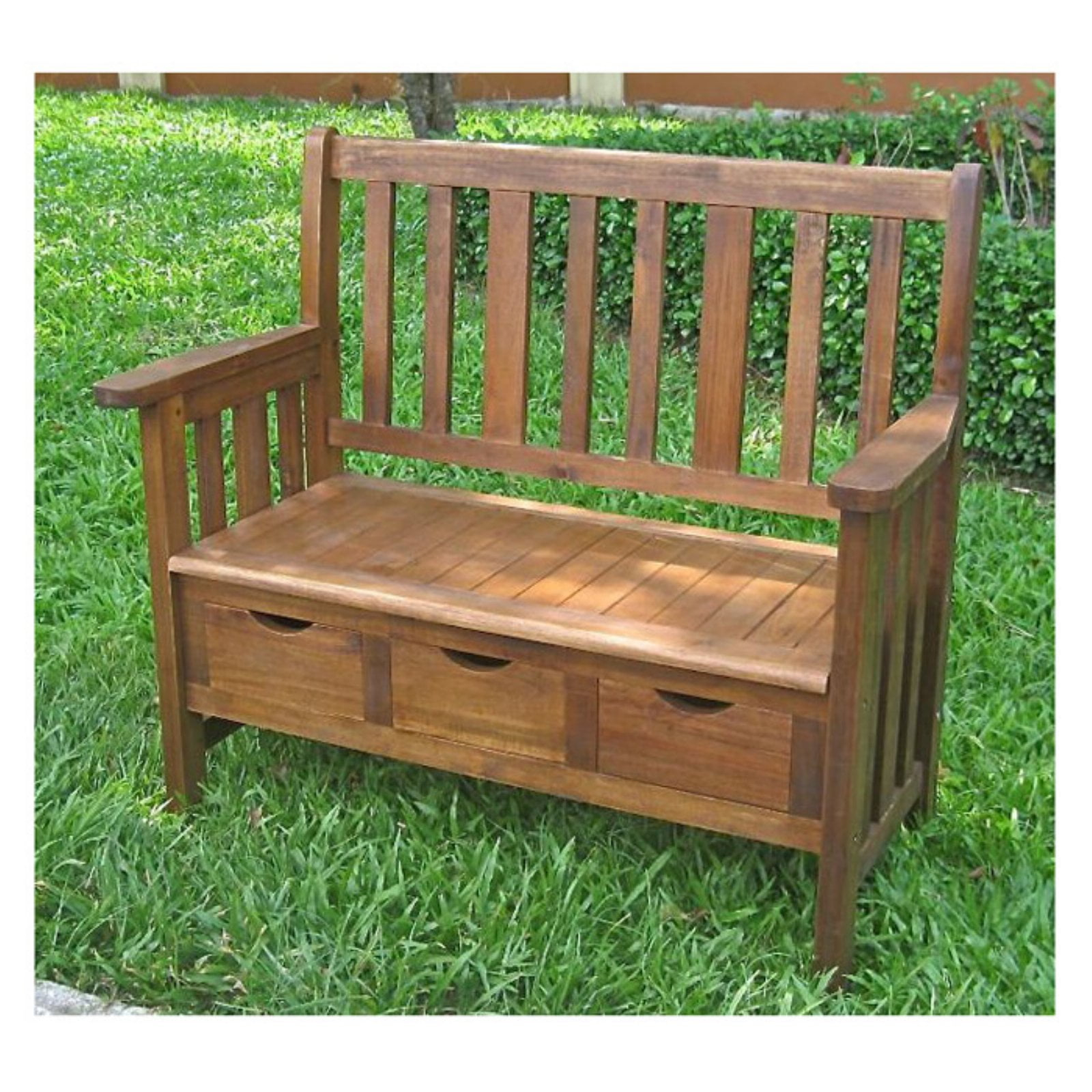 Highland Acacia Slatted Bench
