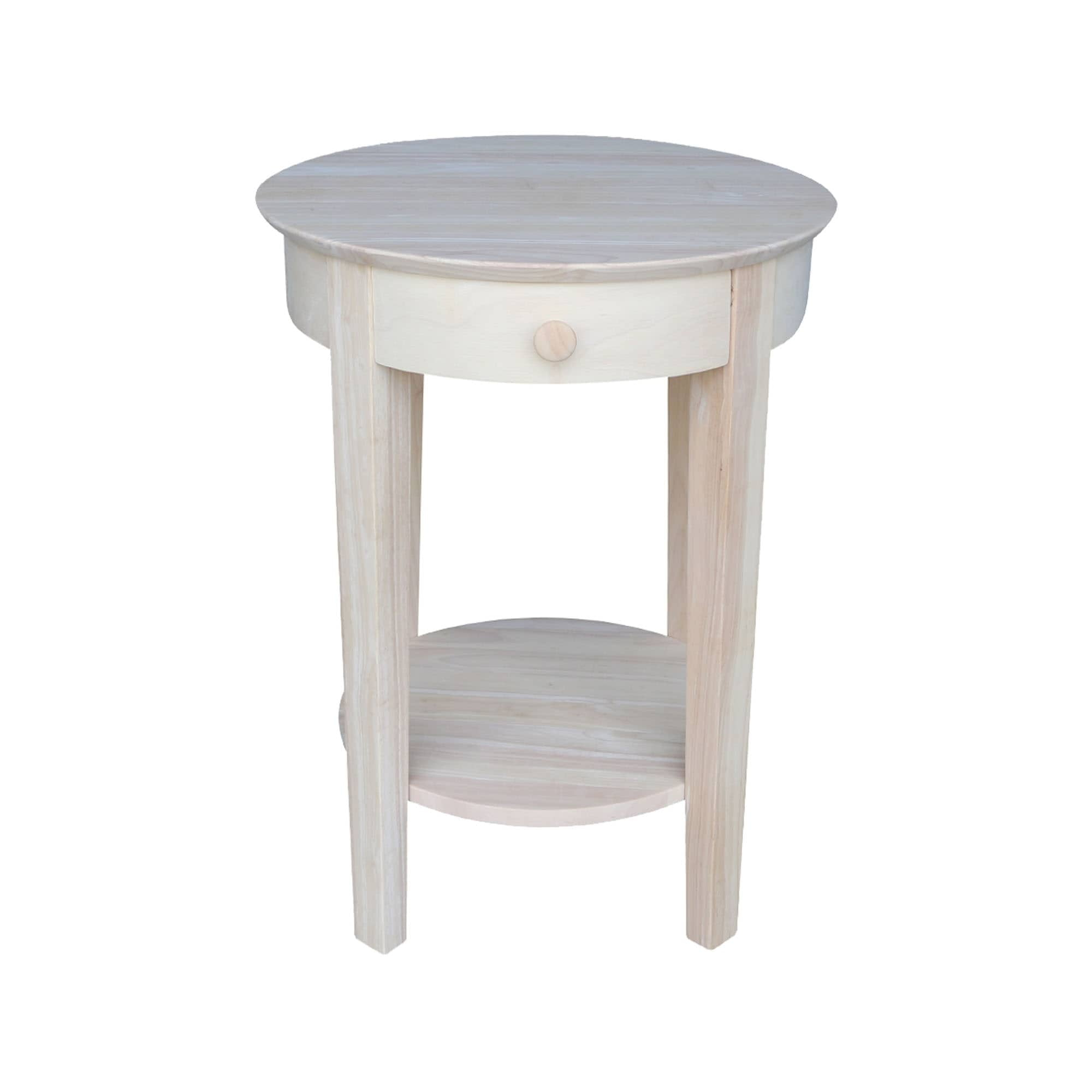 International Concepts Phillips Accent Table Includes Drawer