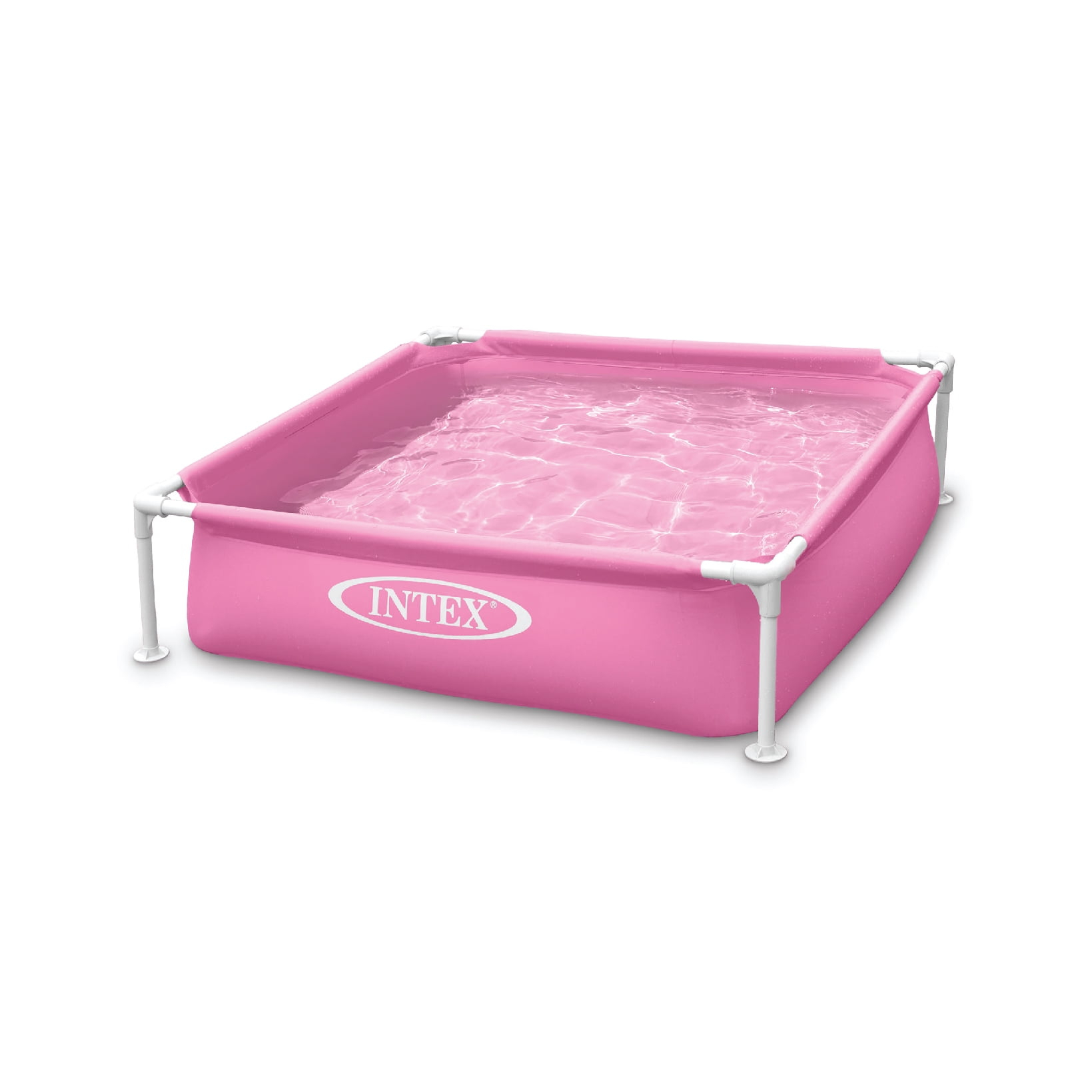 Intex Mini Frame Above Ground Swimming Pool Pink 48in X 48in X12in