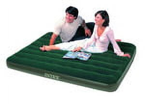 Intex Queen Dura-Beam Prestige Airbed with Battery Pump, 10" Thick