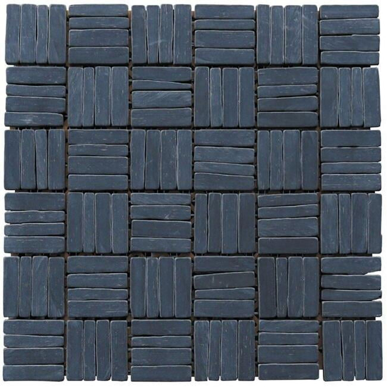 Landscape Wonder 0.75" x 2" Natural Stone Grid Mosaic Wall & Floor Tile