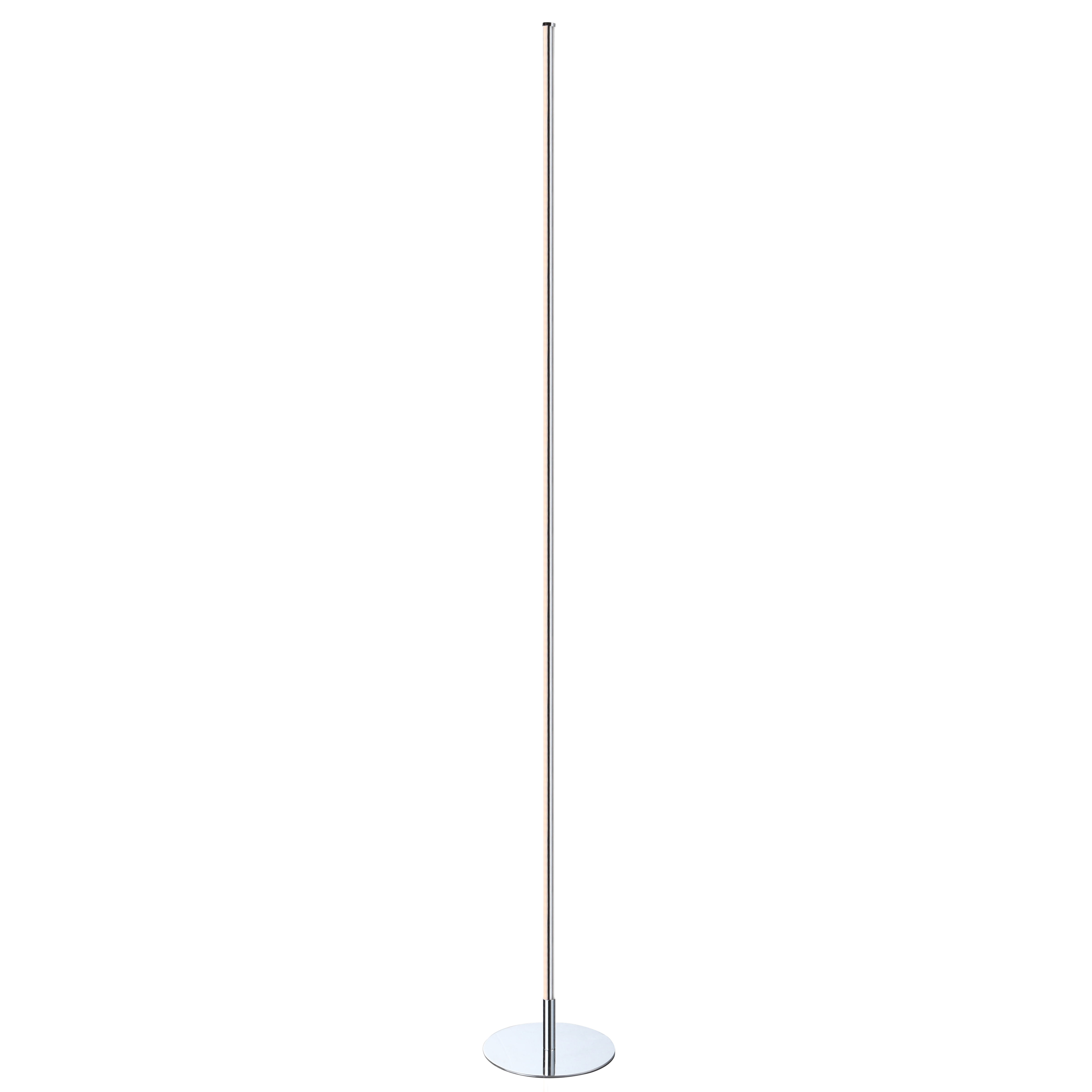 Iris 59.5 in. Chrome Integrated LED Floor Lamp