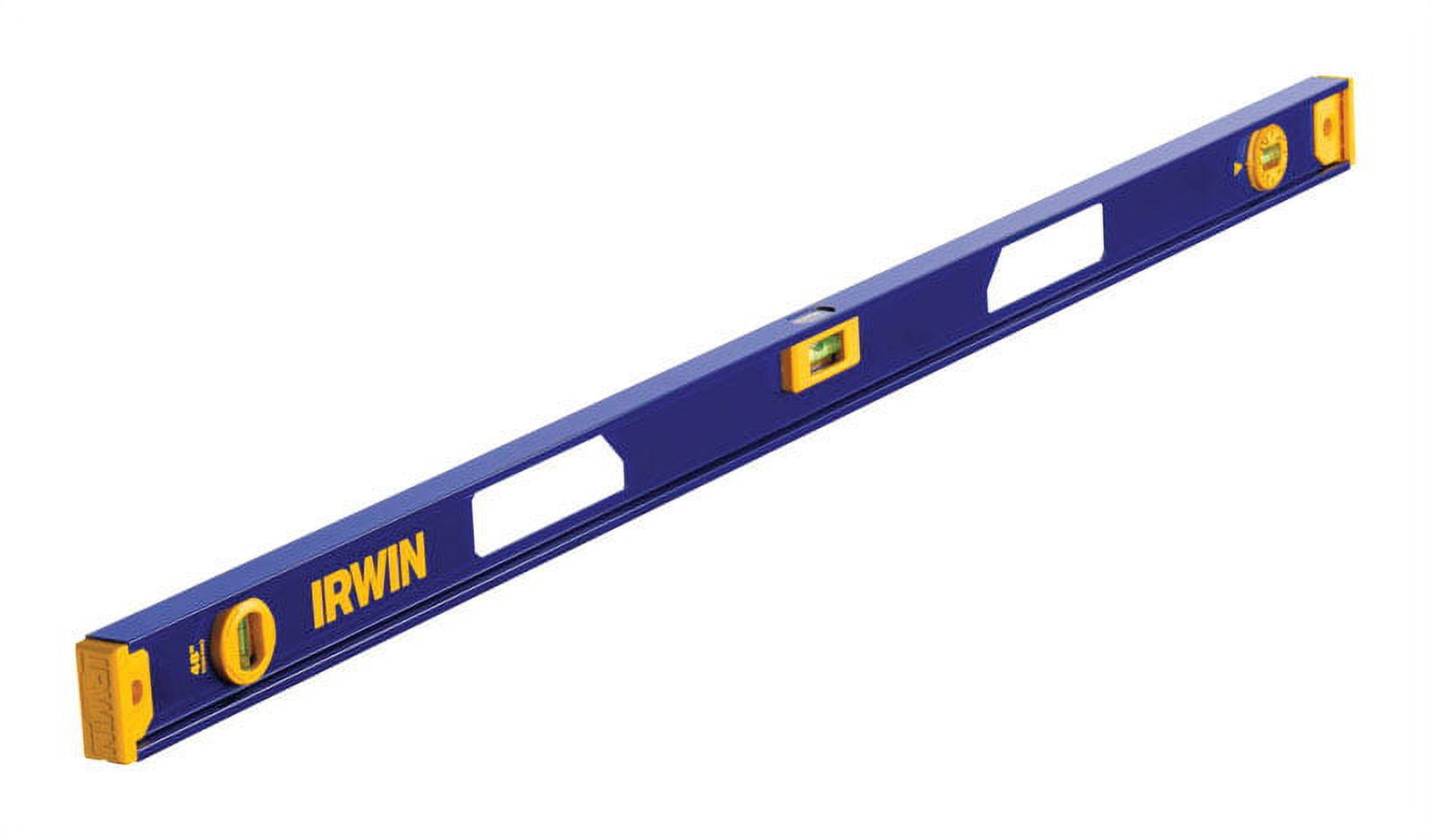 Irwin 48 in. Aluminum I-Beam Level 3 vial
