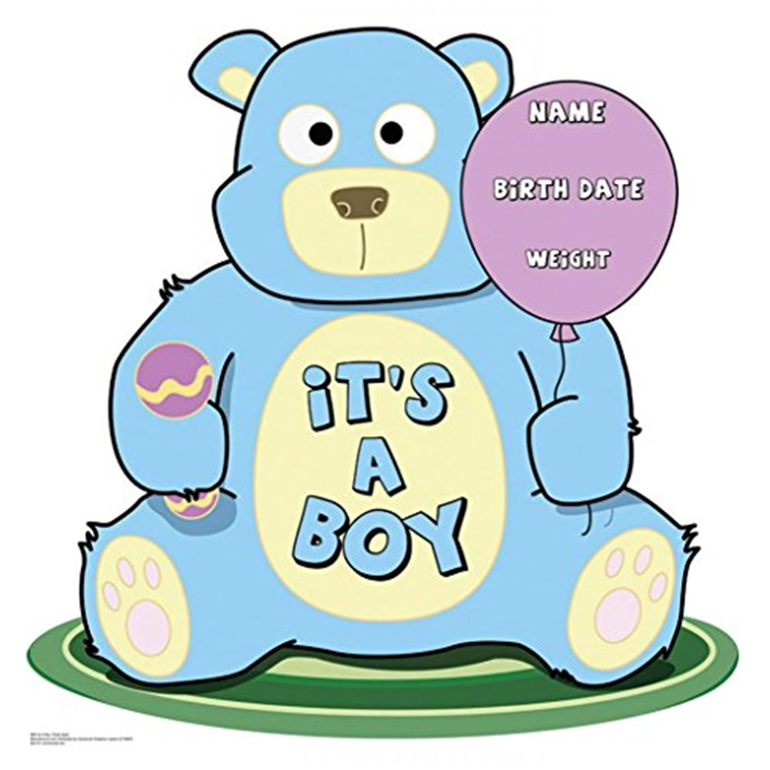 Advanced Graphics It's A Boy Teddy Bear Life-Size Cardboard Stand-Up
