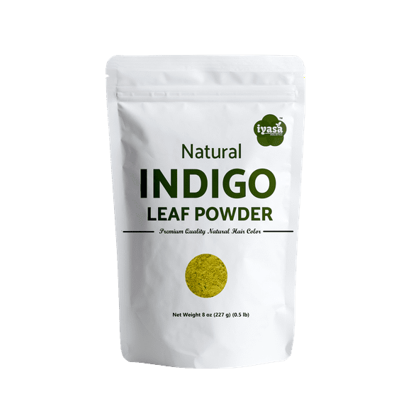 Iyasa Holistics Indigo Powder,Indigofera tinctoria, 8 oz/226 gm, Natural Hair Dye Color Henna Application