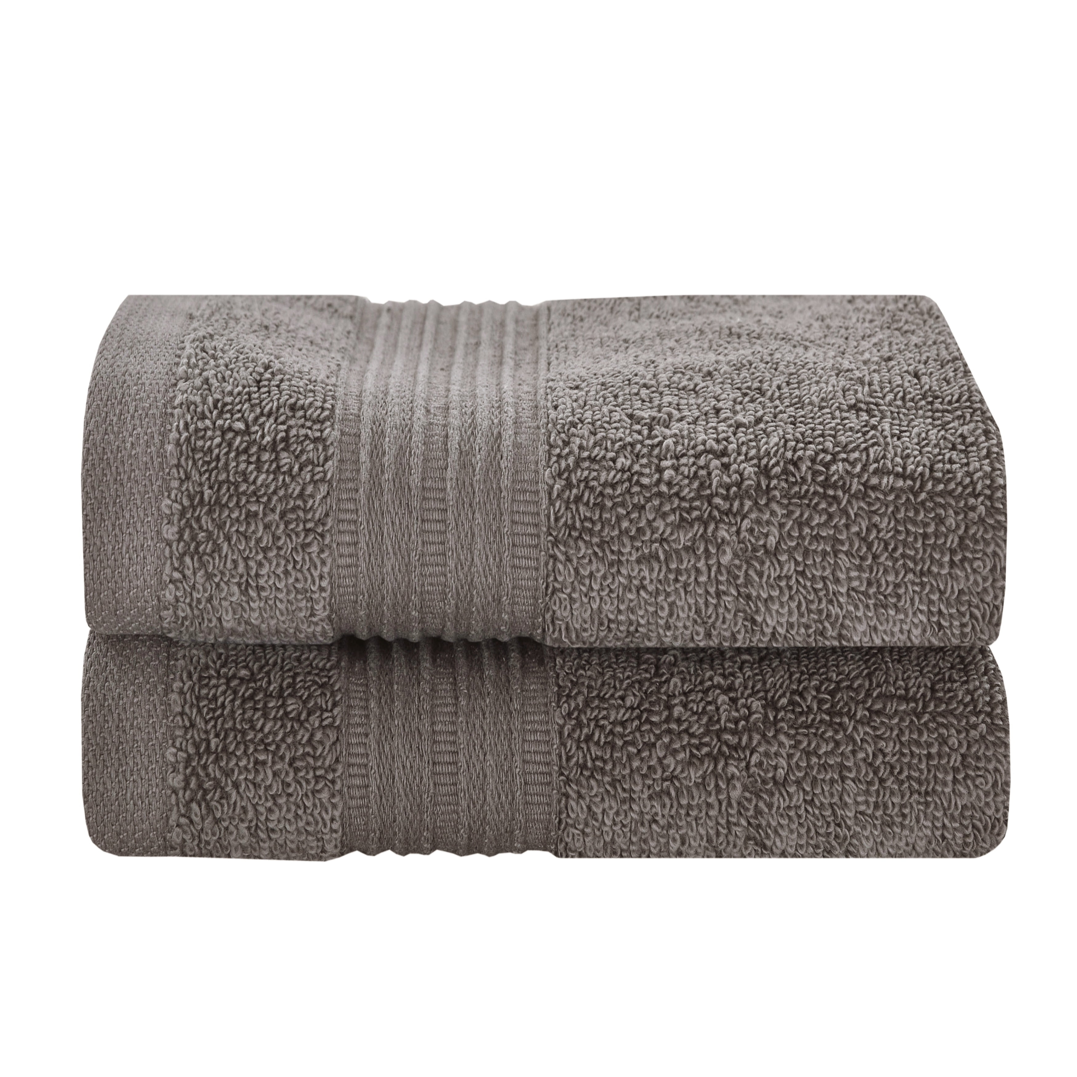 J. Queen New York  Serra 2 Piece Turkish Towel Set Graphite Wash Cloth