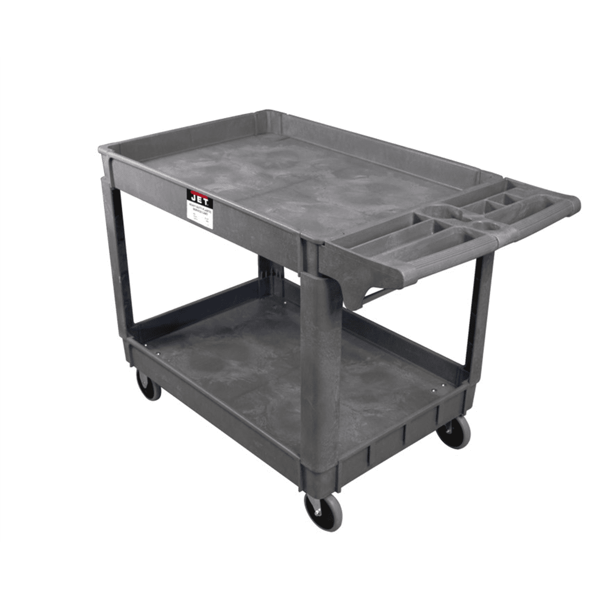 JET Tools Resin Utility Cart, 550 lbs Capacity, Industrial-Duty Design