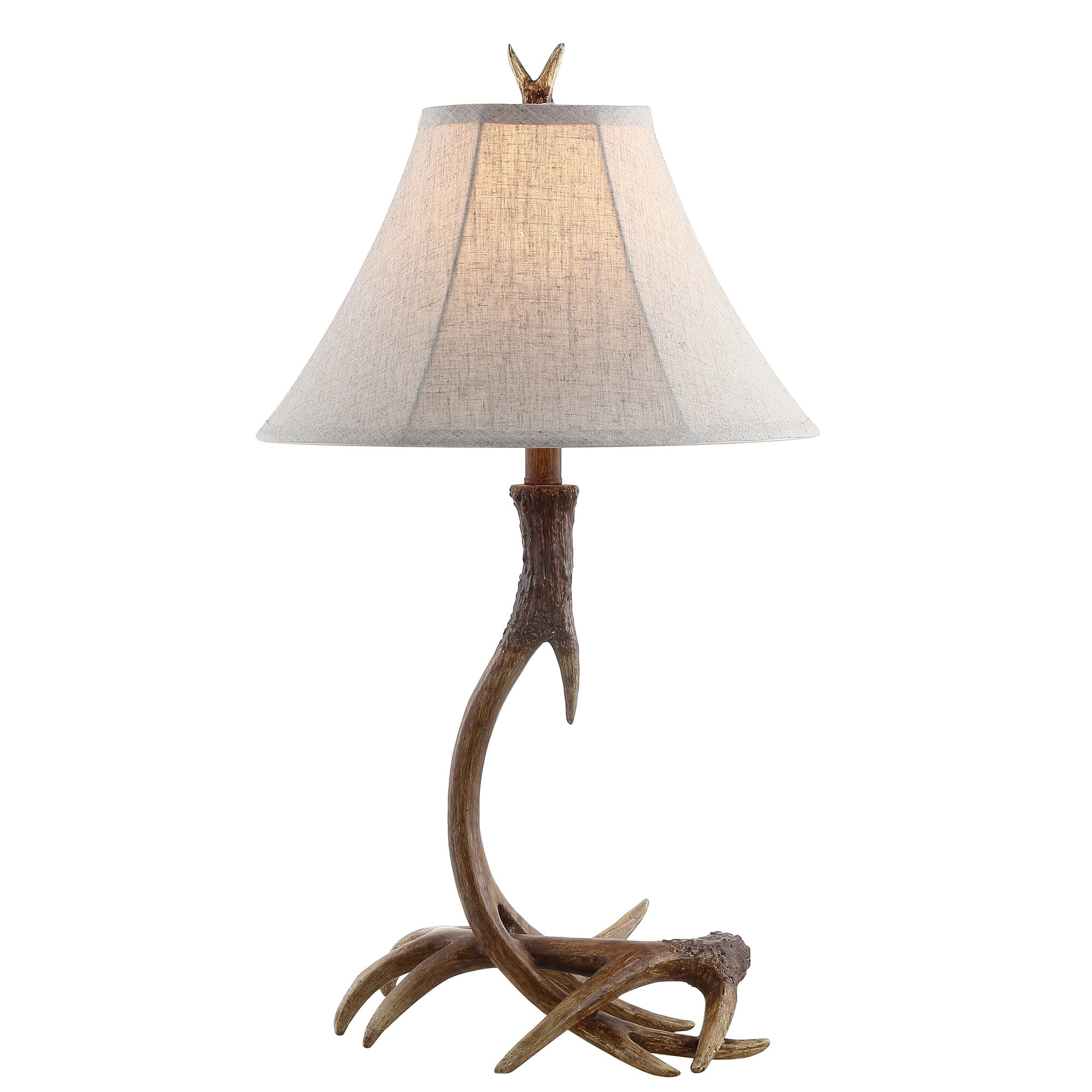 JONATHAN Y JYL6305A Antler 27.5" Rustic Resin LED Table Lamp, Traditional for living room, dinning room, bedroom, office Bulb Included, Brown