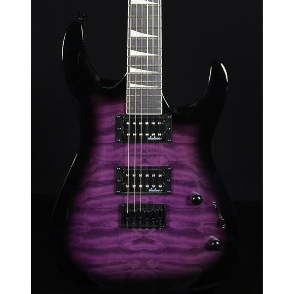 Jackson JS32Q DKA HT JS Series Dinky Arch Top Electric Guitar, Transparent Purple Burst