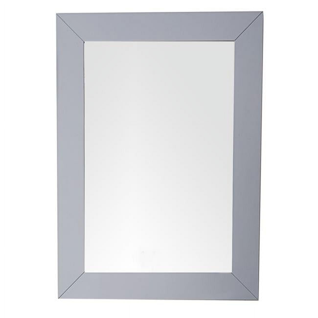 James Martin Vanities Weston 29" Rectangular Mirror, Silver Gray