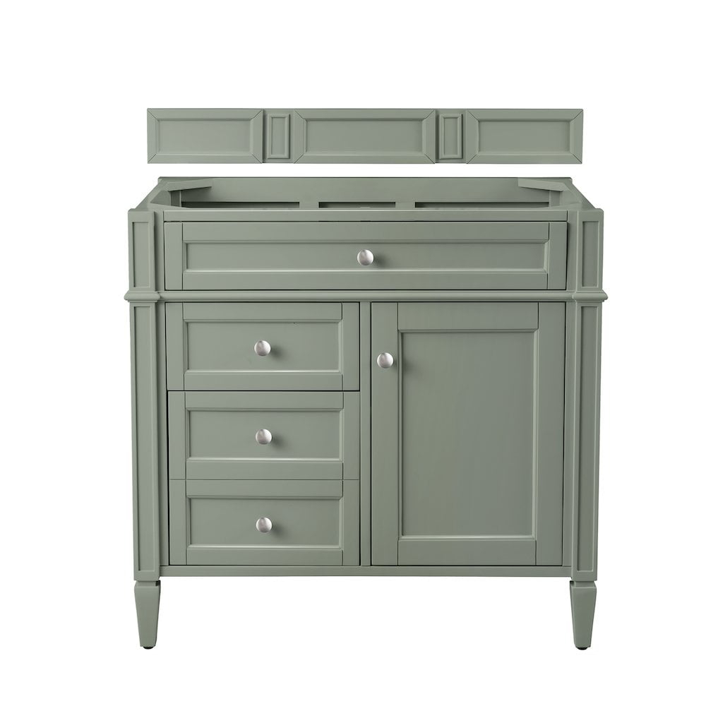 James Martin Vanities 36" Single Vanity Cabinet, Smokey Celadon