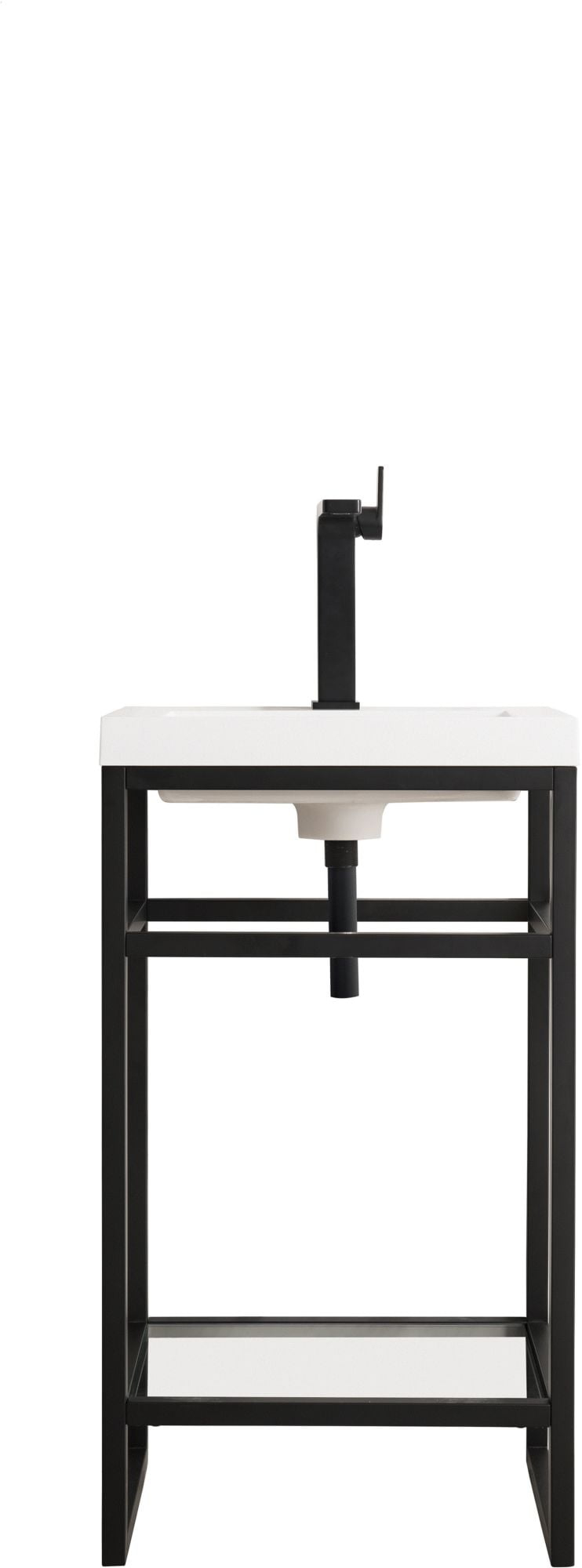 James Martin Vanities C105-V20-Wg Boston 19-5/8" Rectangular Solid Surface Top - Black