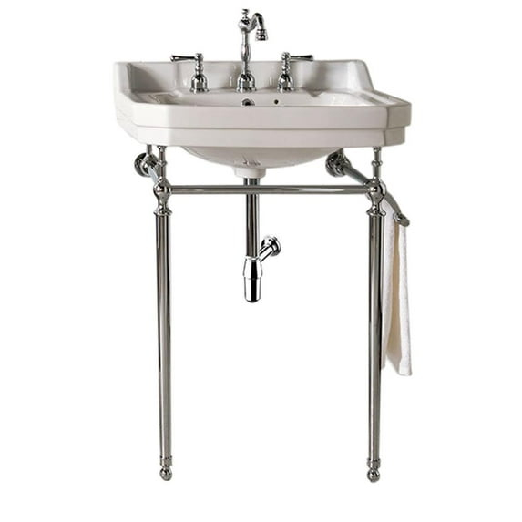 James Martin Vanities Wellington 24" Single Console Single Sink w/ Chrome Finish Stand