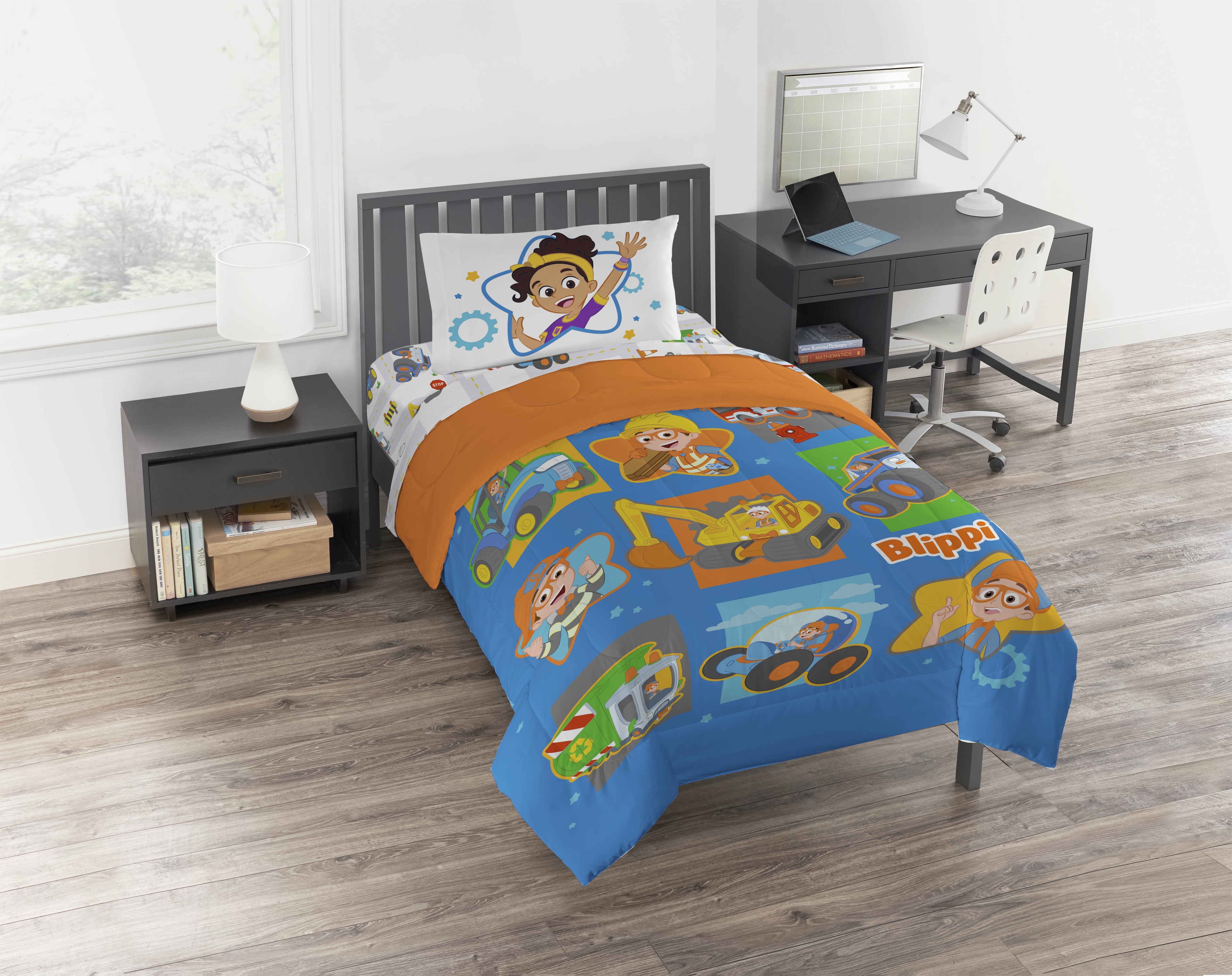 Jay Franco & Sons Blippi How Does This Work Bed Set with Sham Toddler