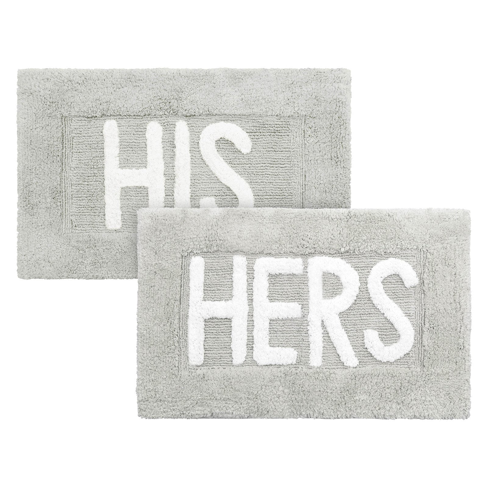 Jean Pierre His & Hers 2 Piece Cotton Bath Rug Set