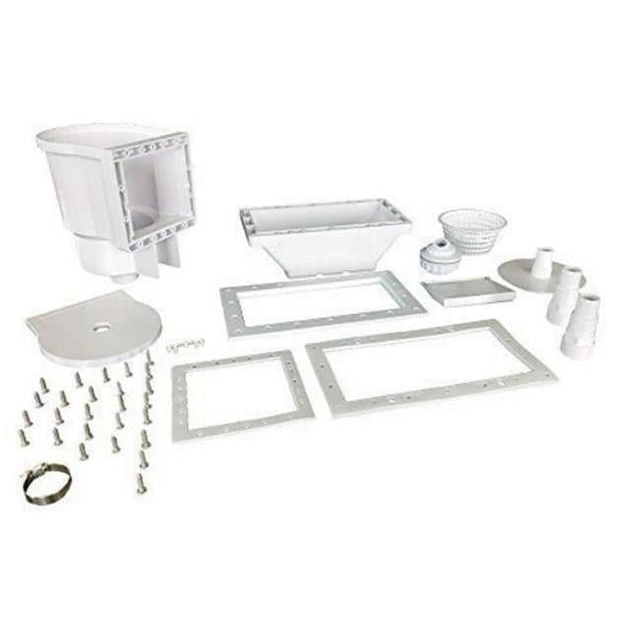 Jed Pool Tools JED45430 Wide-Mouth Thru-the-Wall Skimmer, White
