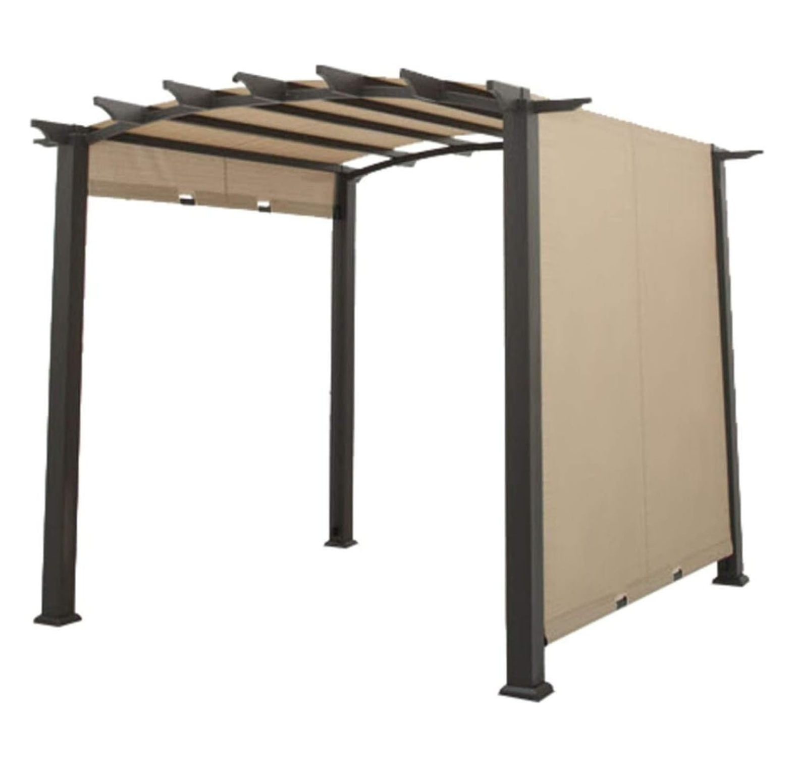 Jiowenm Replacement Canopy Top Cover for Arched Pergola with Sliding Canopy - RipLock 350