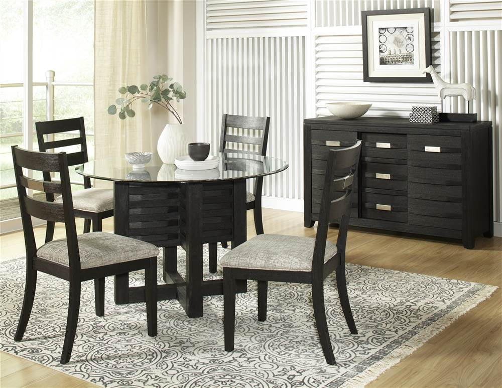 Jofran Altamonte Contemporary 48" Round Dining Table with Glass Top