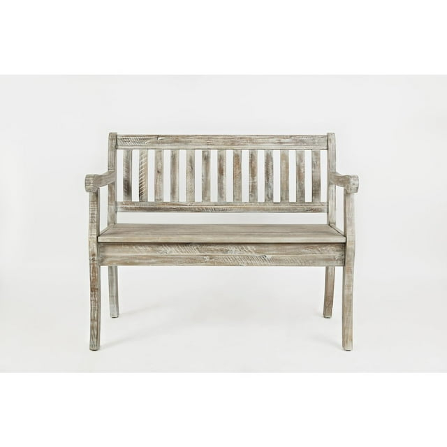 Jofran Artisan's Craft 42" Rustic Farmhouse Distressed Solid Wood Storage Bench