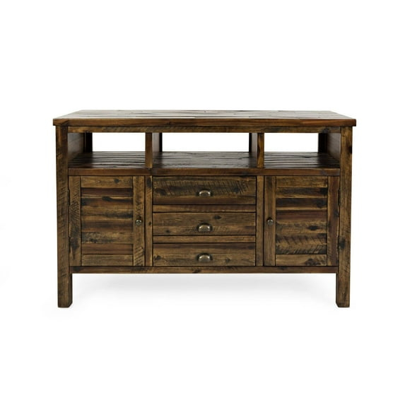 Jofran Artisan's Craft Rustic Farmhouse Distressed Acacia Media Console 60"