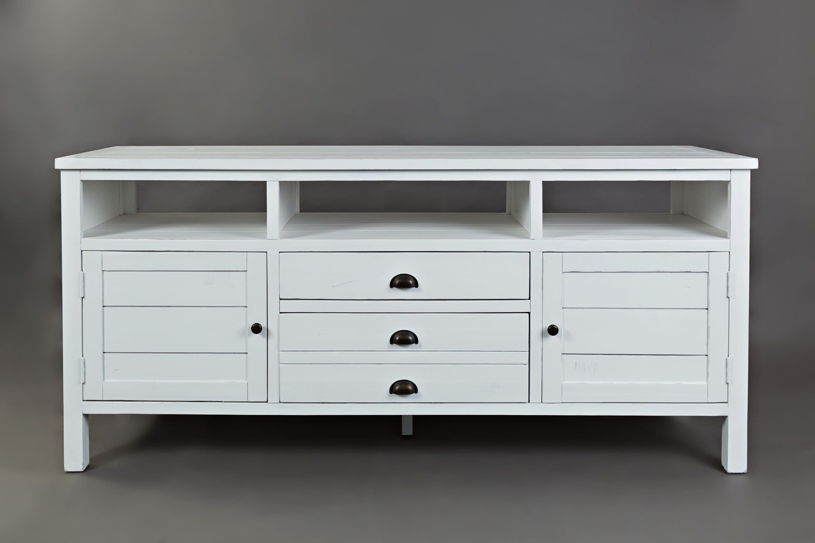 Jofran Artisan's Craft Rustic Farmhouse Distressed Acacia Media Console 70"