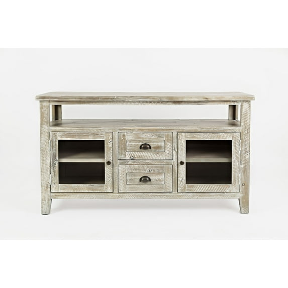 Jofran Artisan's Craft Rustic Farmhouse Distressed Acacia Storage Console