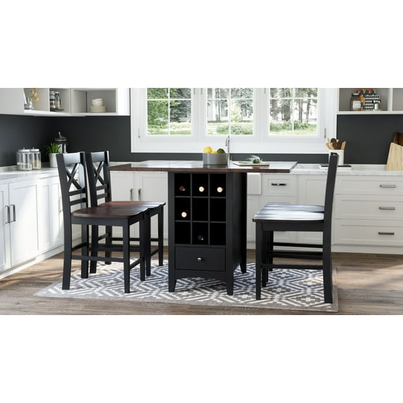 Jofran Asbury Park Solid Acacia Farmhouse X Back Stool (Set of 2)