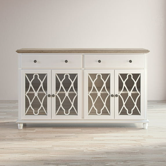 Jofran Aurora Hills Country Wire-Brushed 4 Door Accent Chest