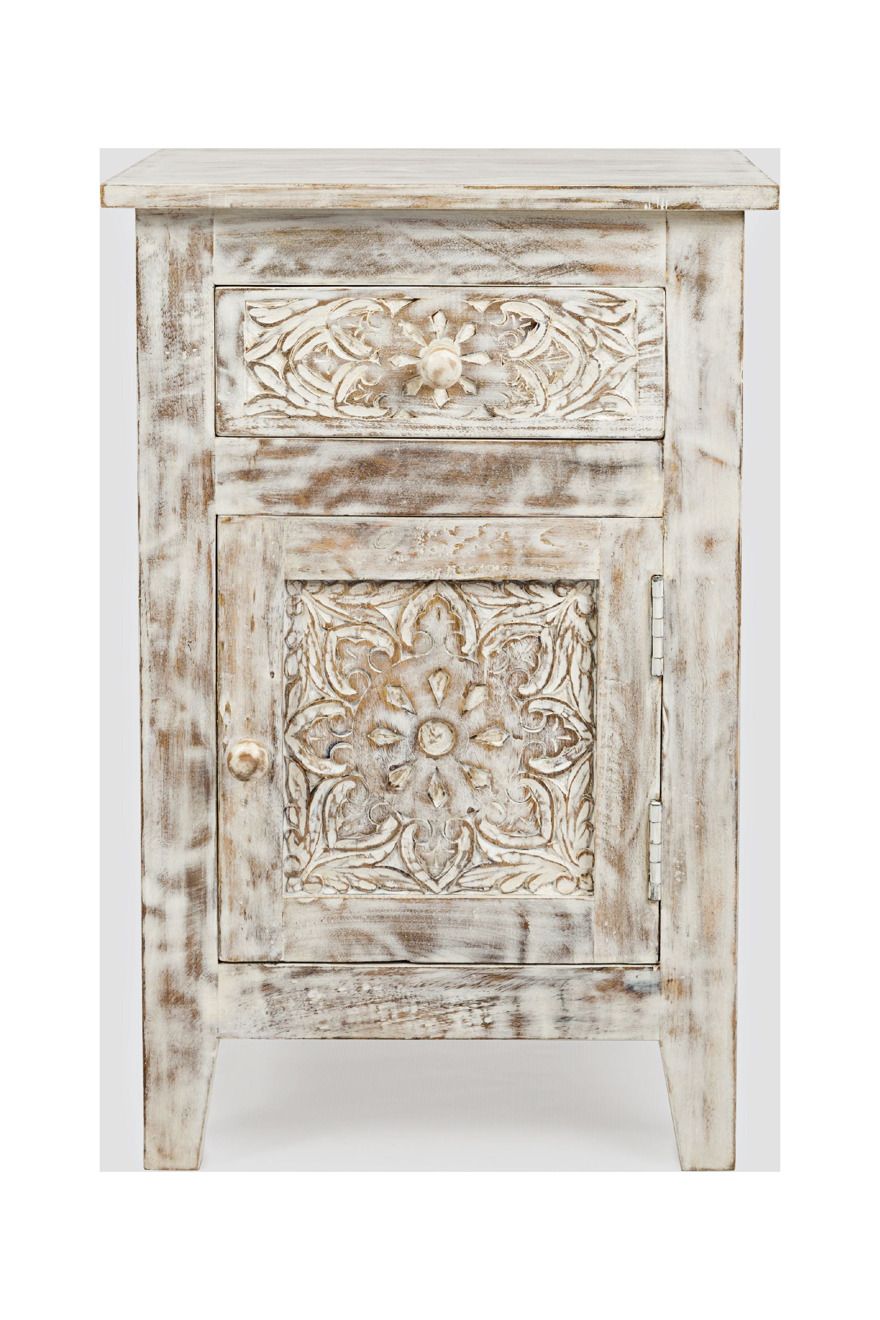 Jofran Global Archive Hand Carved Mango Wood Accent Table
