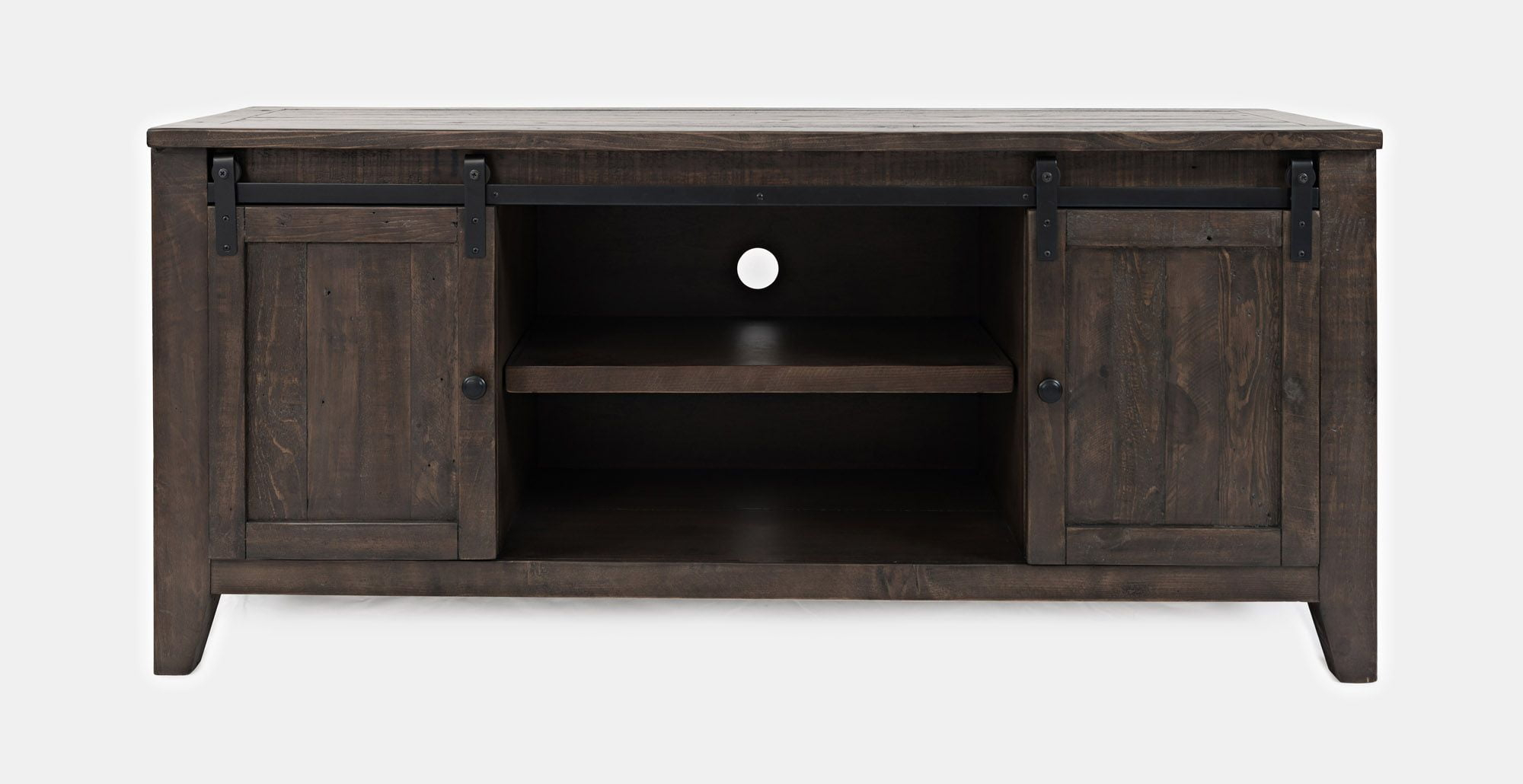 Jofran Madison County Rustic Reclaimed Pine Farmhouse 60" Barn Door Console