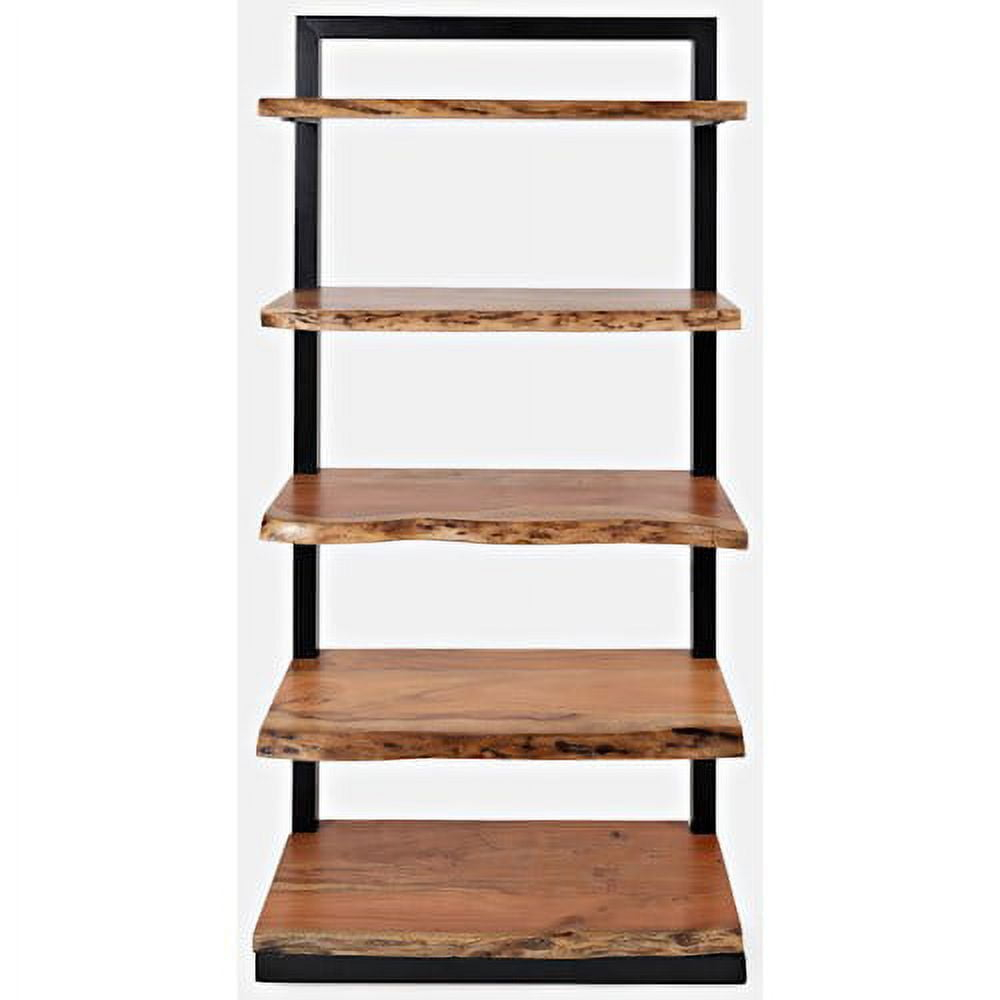 Jofran Nature's Edge Solid Acacia 5 Shelf Bookcase