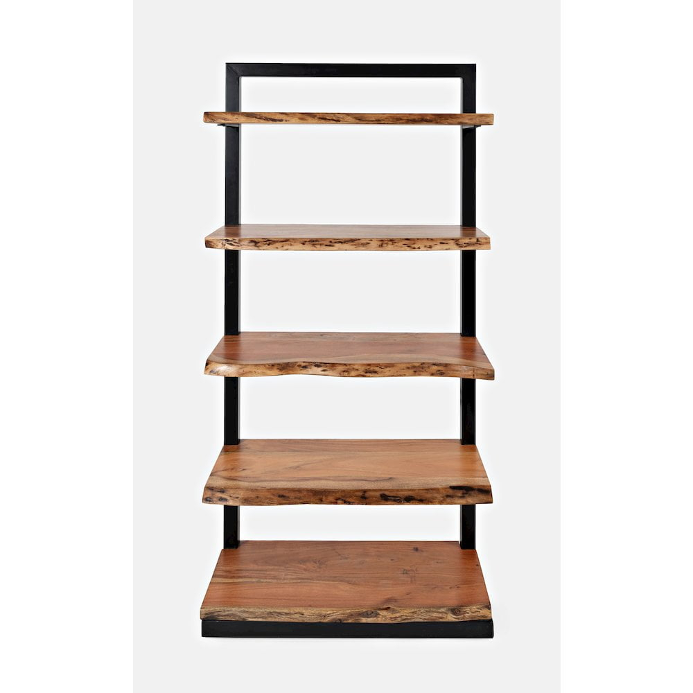 Jofran Nature's Edge Solid Acacia 5 Shelf Bookcase