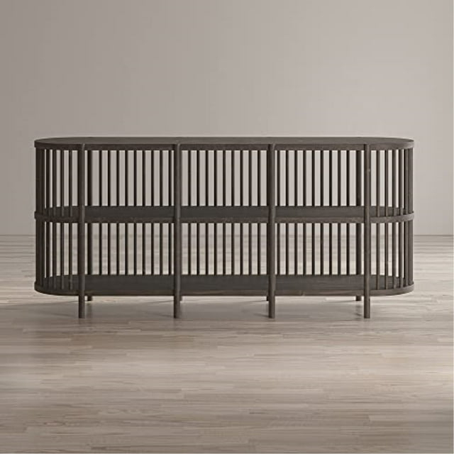 Jofran Rhapsody Mid-Century Modern 72" Open Storage Sideboard Cabinet