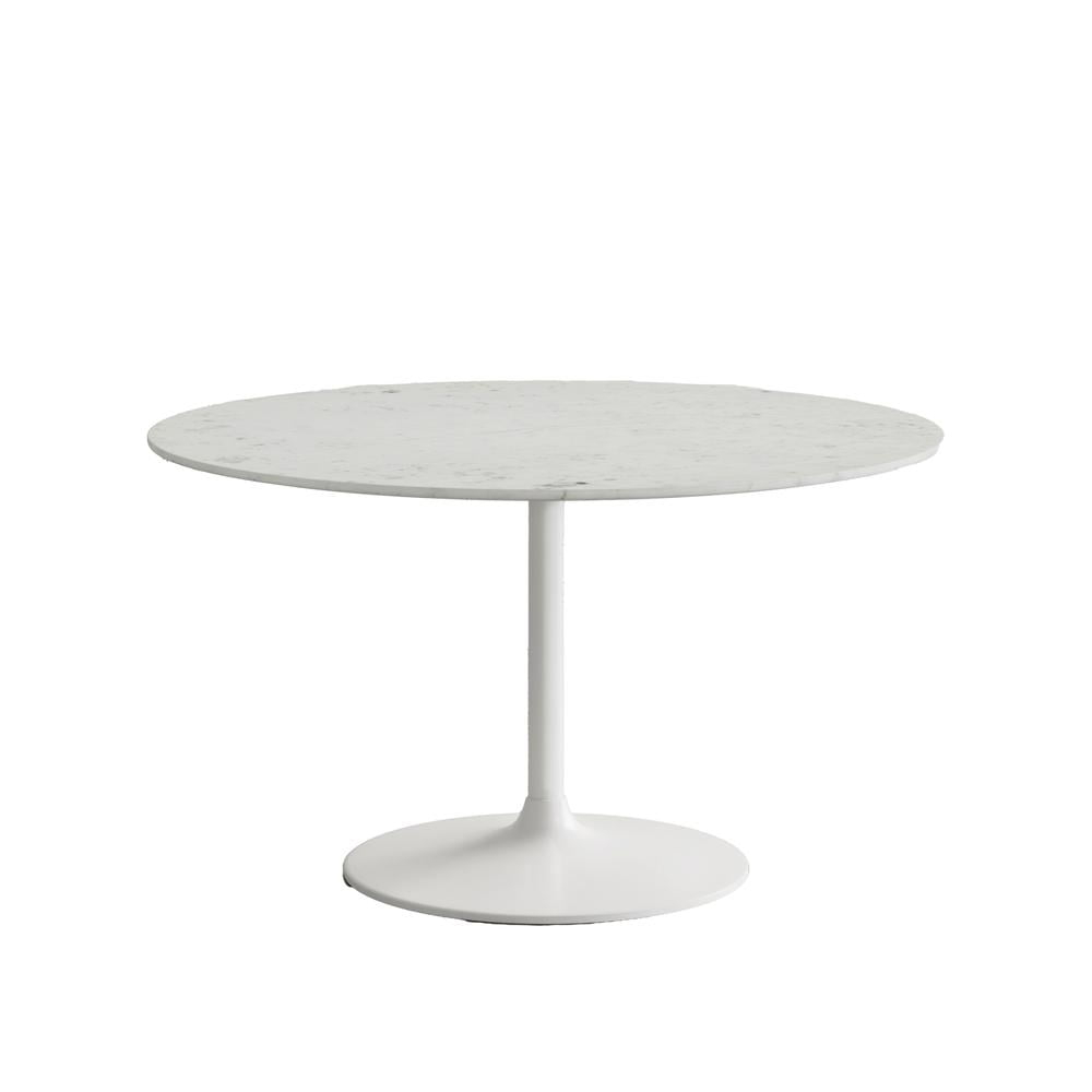 Jofran Rowan 54" Modern Luxury Pedestal Round Marble Dining Table