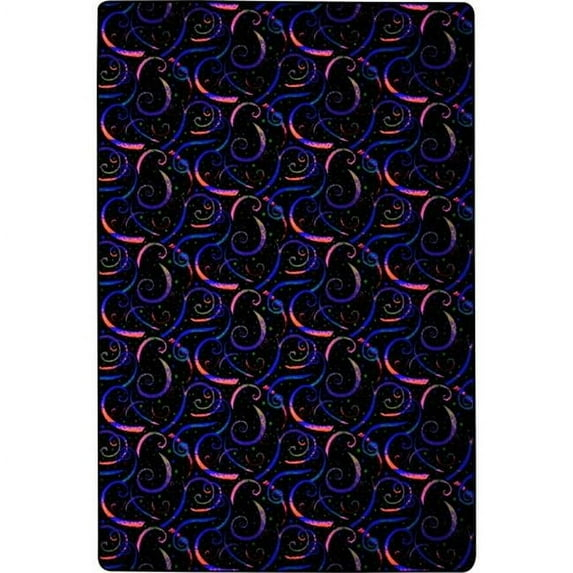Joy Carpets 455R 12 x 6 ft. Neon Lights Rectangle Dynamo Fluorescent Area Rug  Multicolor