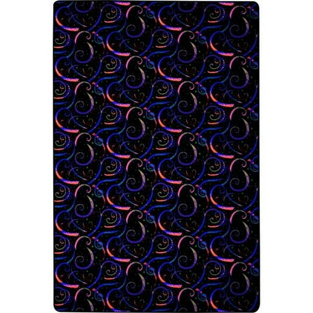 Joy Carpets 455R 12 x 6 ft. Neon Lights Rectangle Dynamo Fluorescent Area Rug  Multicolor