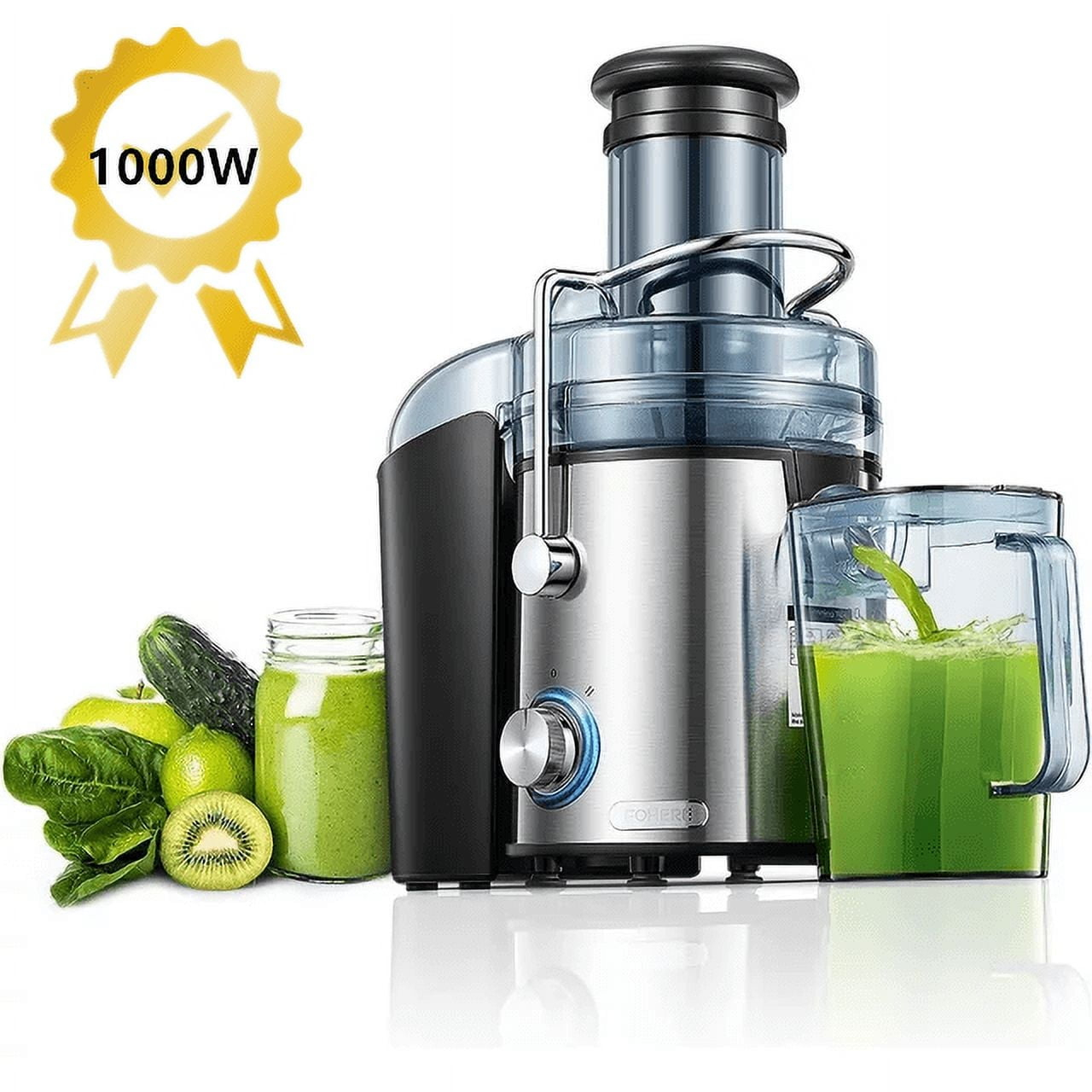 Juicer Machine 1000W,  Juice Extractor,  3" Feed Chute for Whole Fruit Vegetable, Easy to Clean