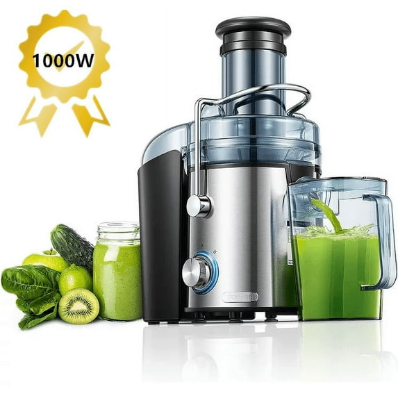 Juicer Machine 1000W,  Juice Extractor,  3" Feed Chute for Whole Fruit Vegetable, Easy to Clean