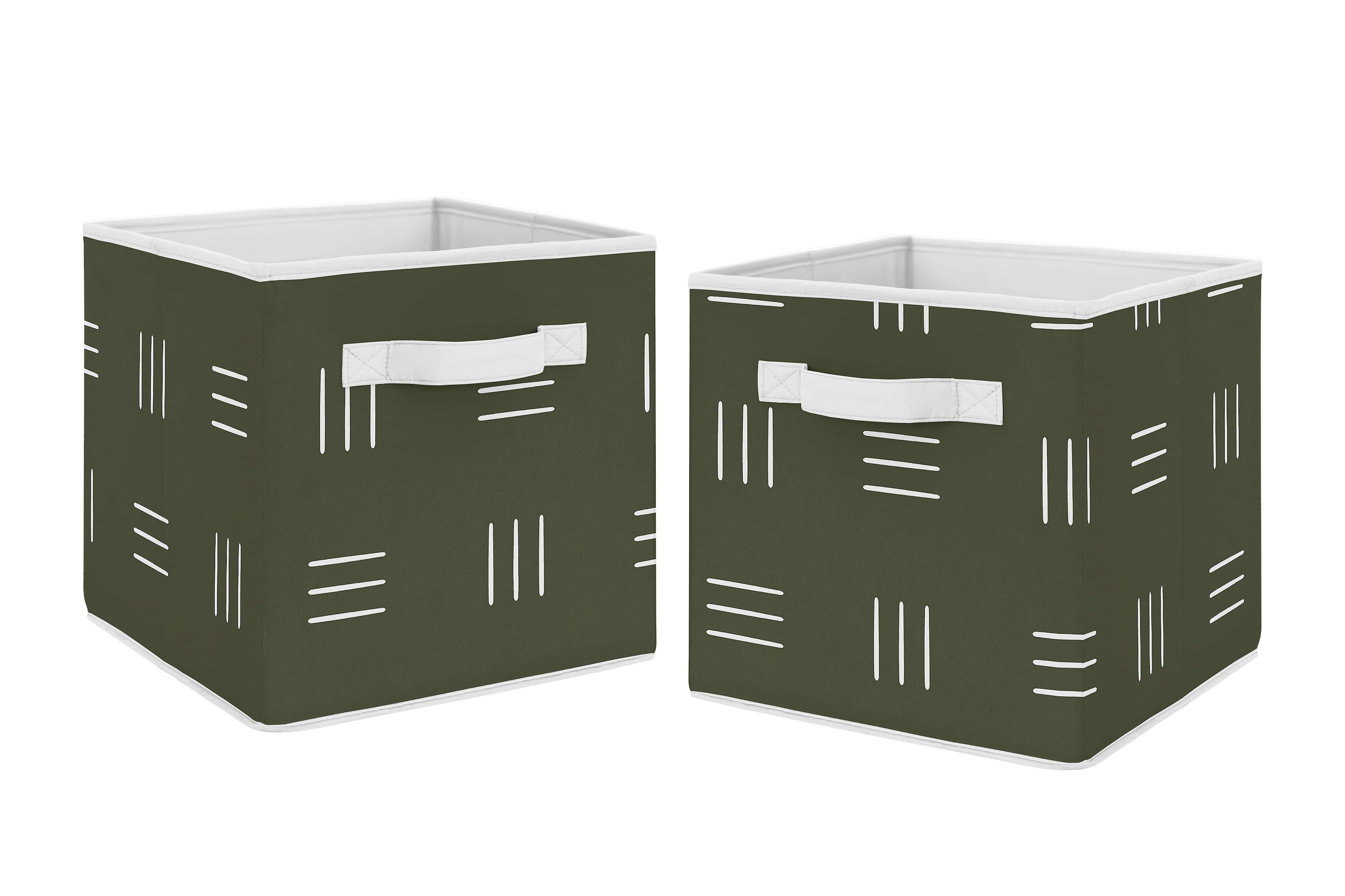 Boho Mudcloth Hatch Fabric Storage Bin