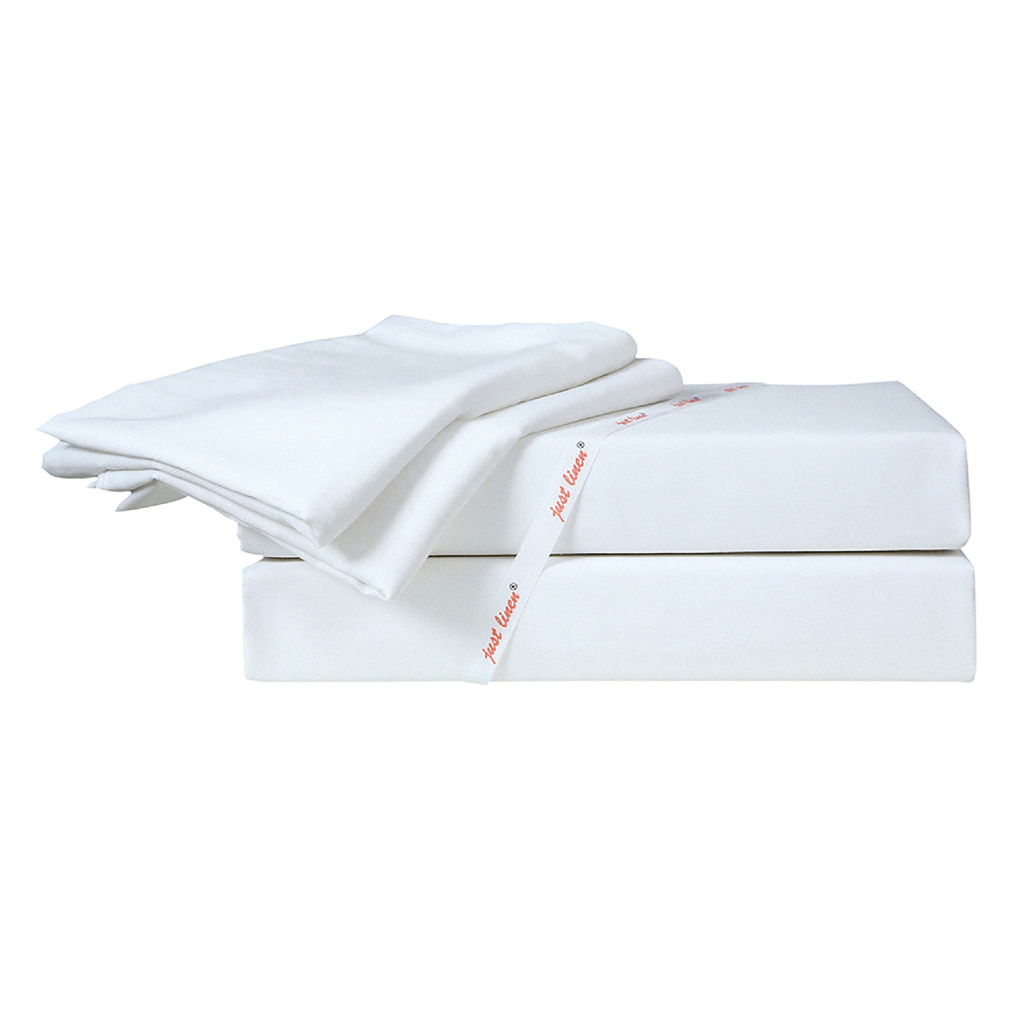 Just Linen Percale Solid Fitted Sheet