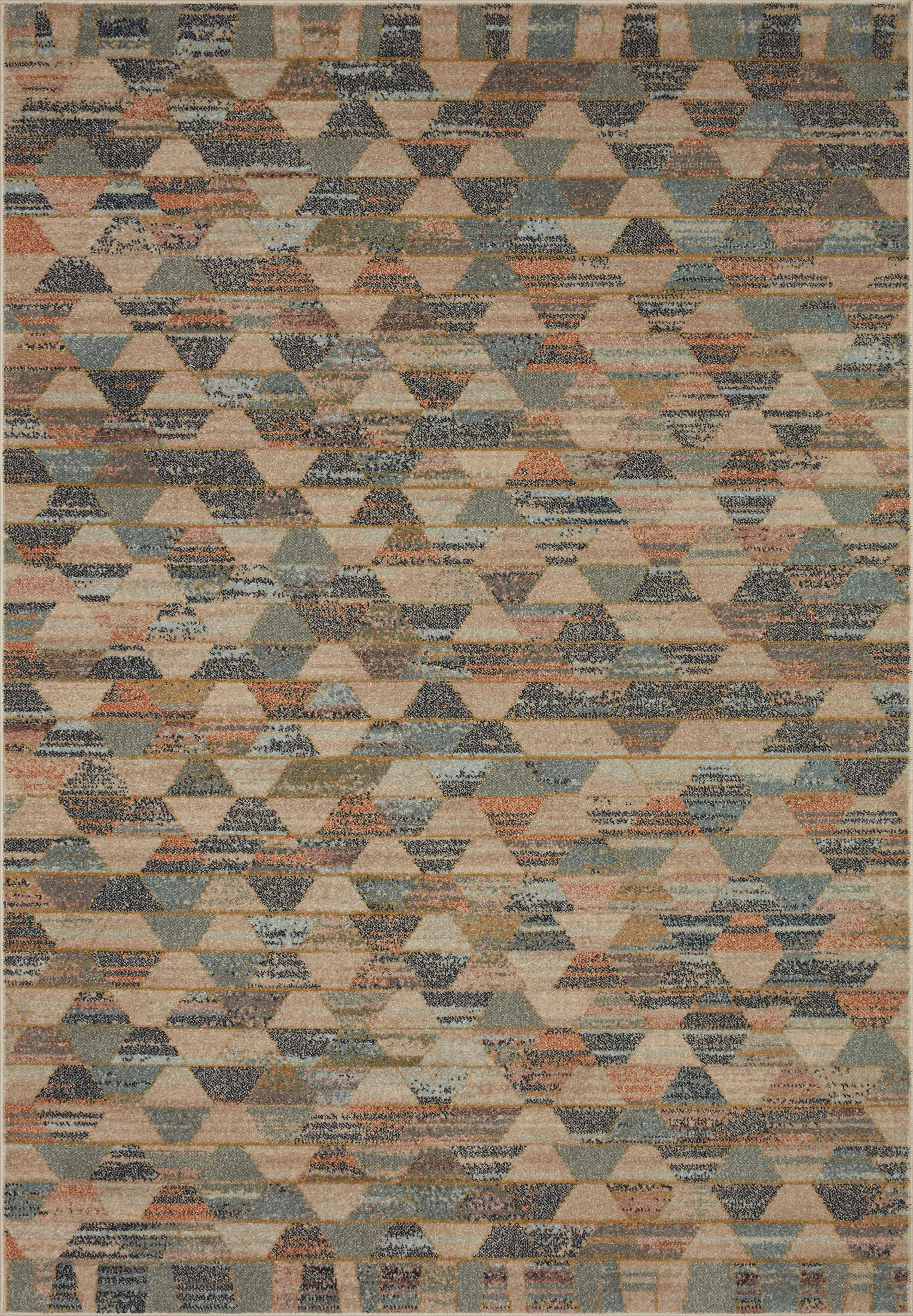 Justina Blakeney x Loloi Chalos Collection Natural / Multi Contemporary Area Rug 2'-3" x 4'-0"