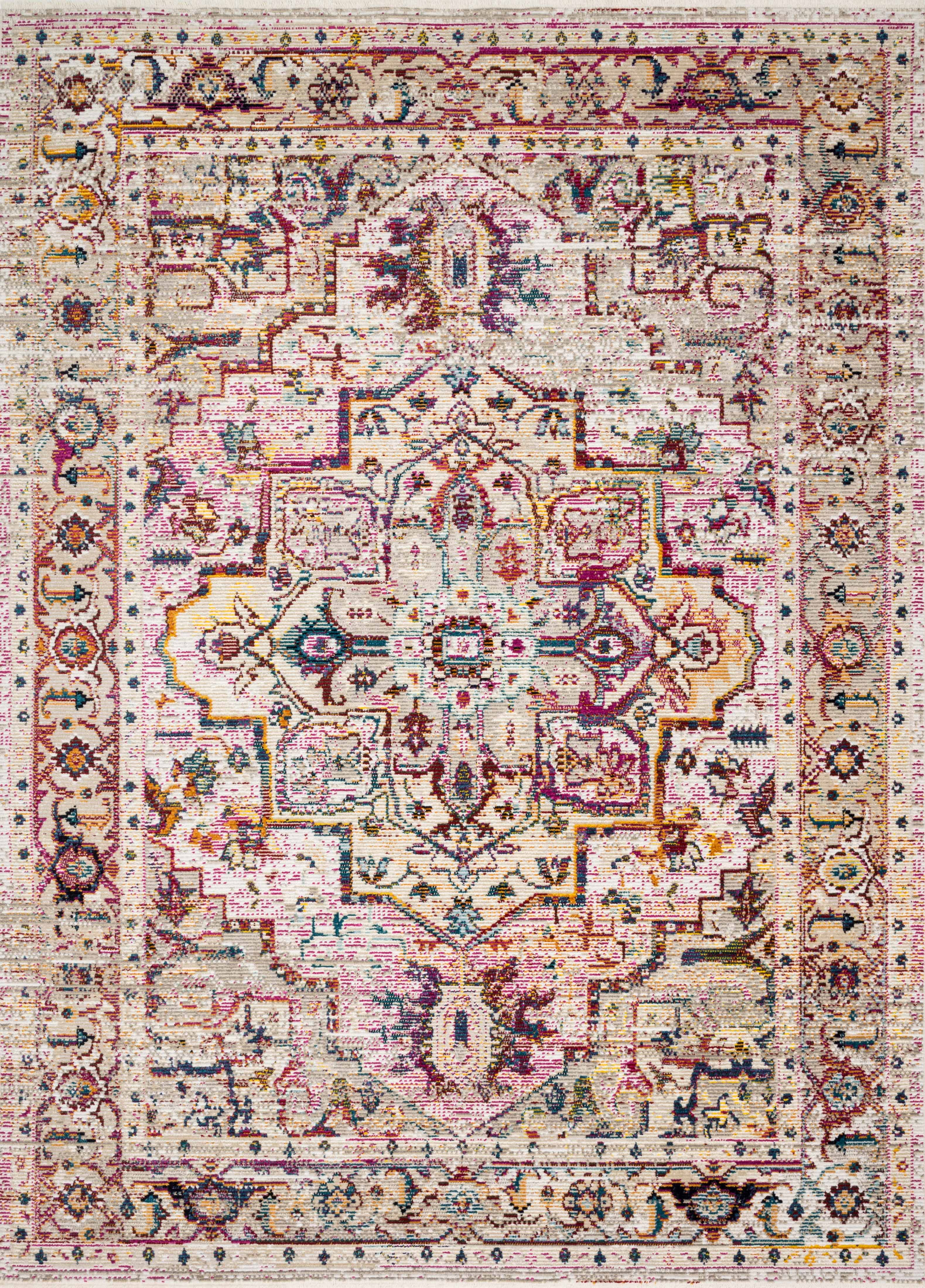 Justina Blakeney x Loloi Silvia Collection Natural / Multi TRANSITIONAL Area Rug 2'-6" x 4'-0"