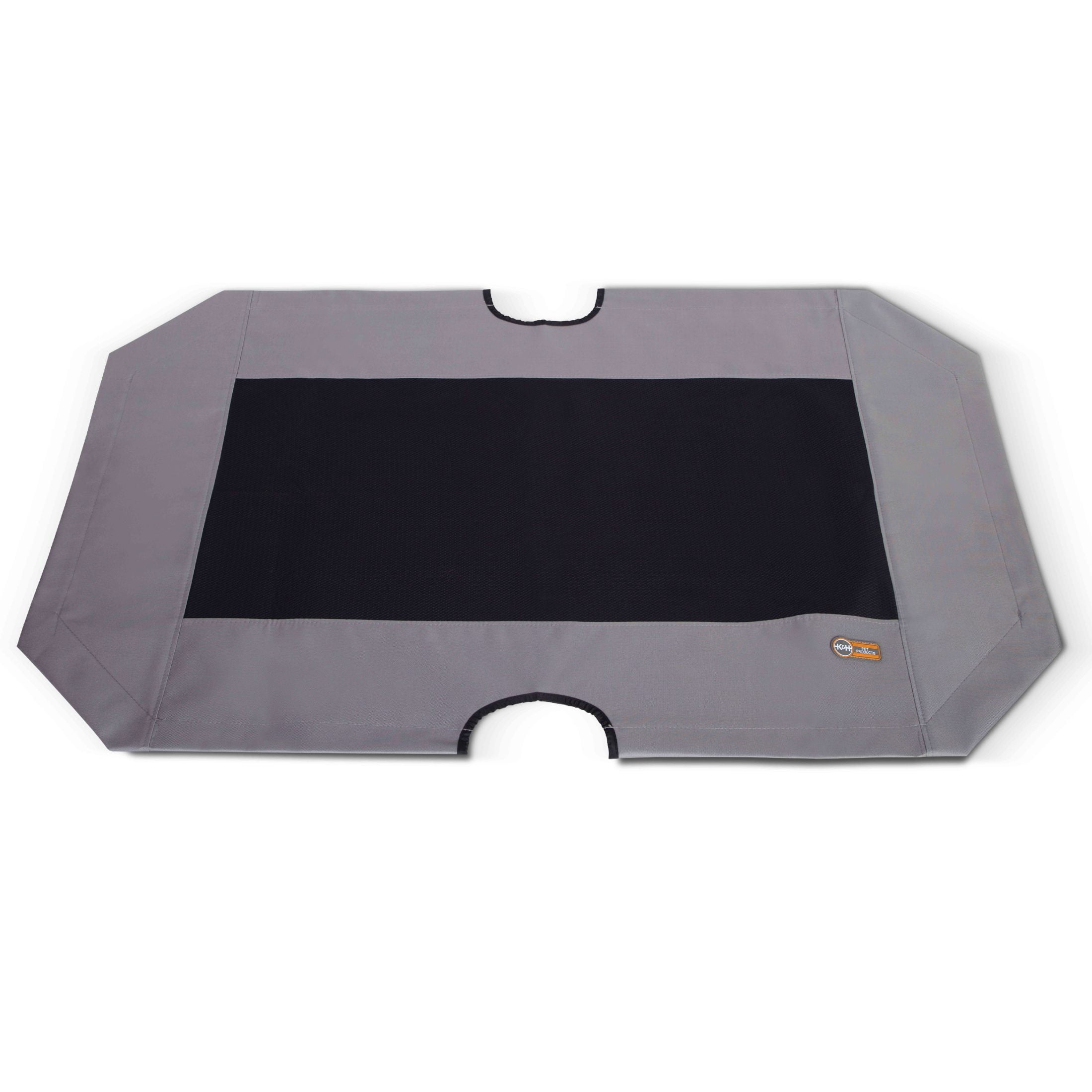 K&H Pet Products Original Pet Cot Replacement Cover (Cot Sold Separately) Gray/Black Mesh X-Large 50 X 32 Inches