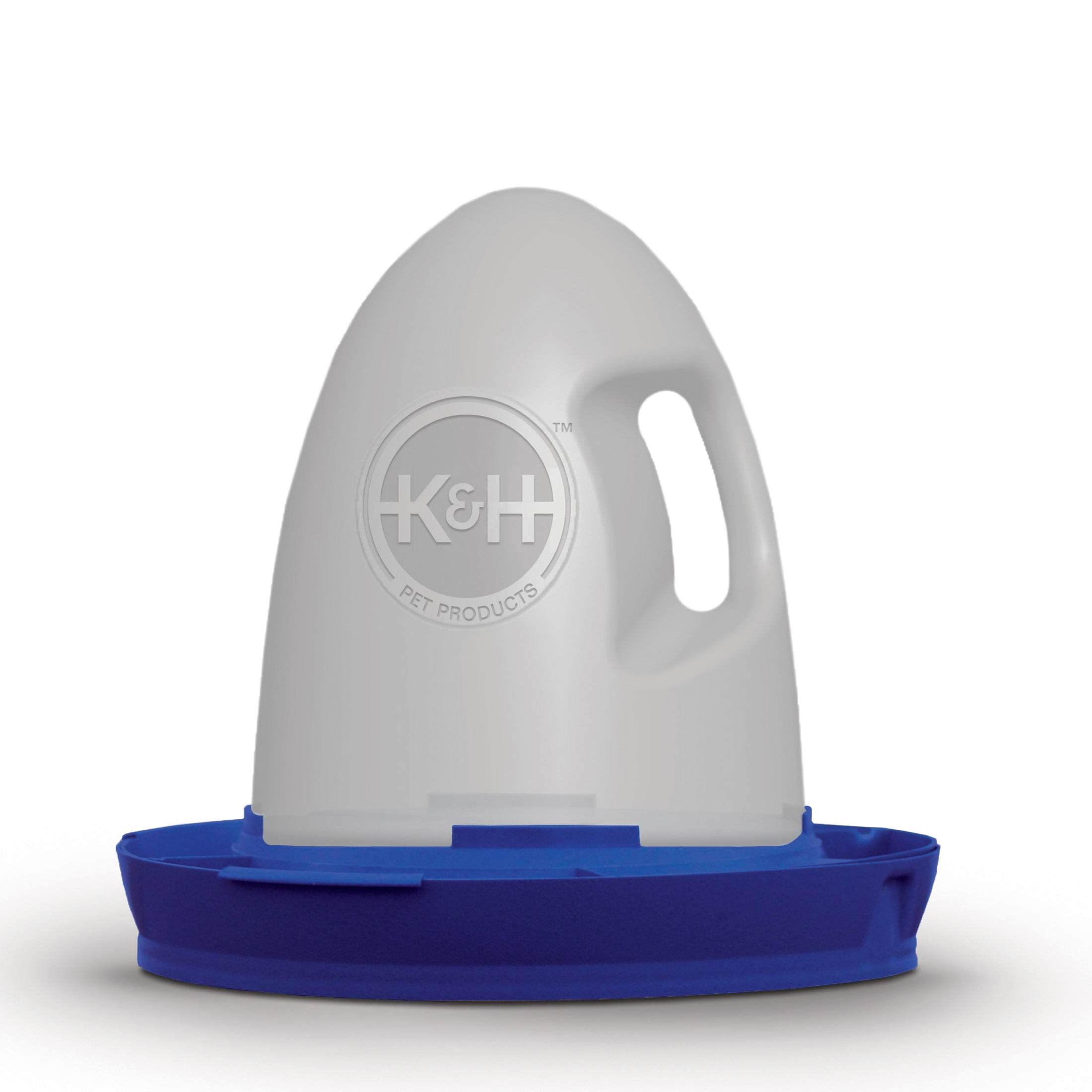 K&H Pet Products Poultry Waterer Unheated Blue 2.5 Gallons