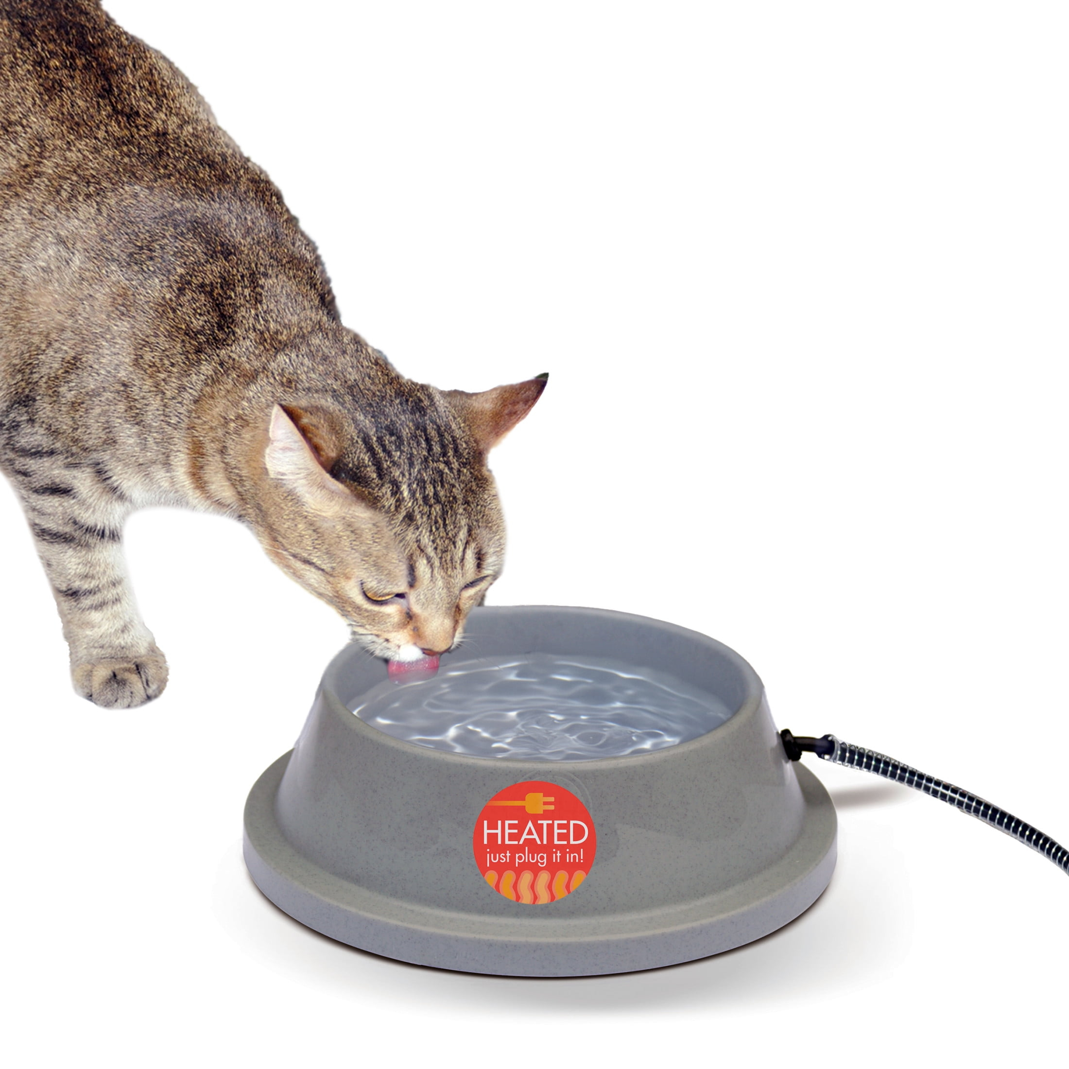 K&H Pet Products Thermal-Bowl 32oz. Slate Gray 12W