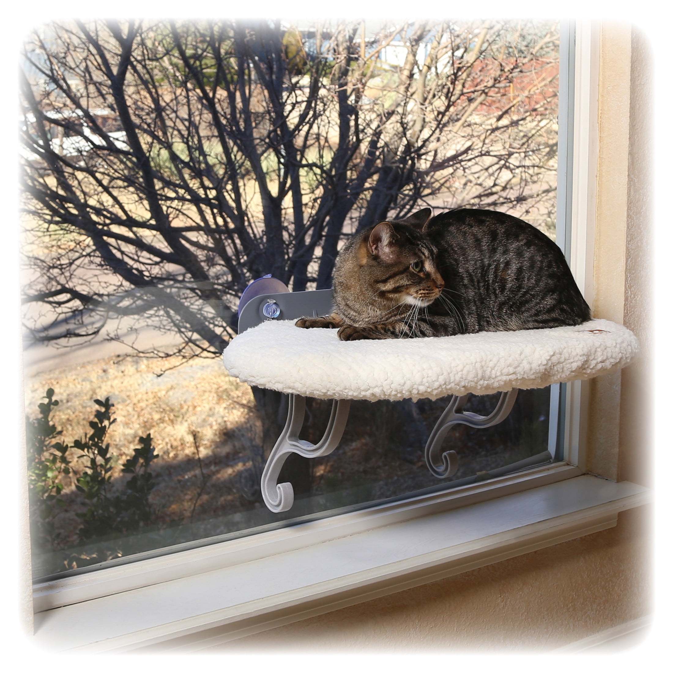 K&H Pet Products Universal Mount Kitty Sill Original Fleece 14 X 24 Inches