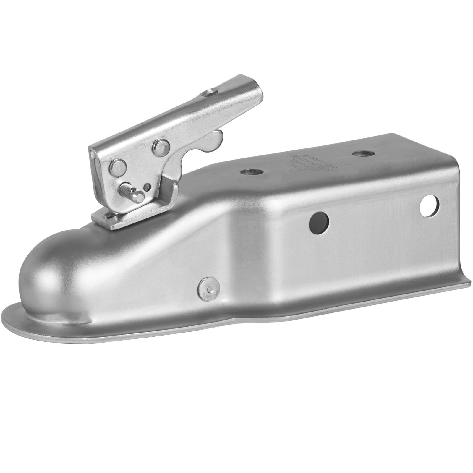 KFFKFF Straight Trailer Connector, Compatible with 2-Inch Hitch Ball, 3-Inch Channel, 5000 lbs Load Limit, Robust Trailer Tongue Connector, Perfect for Hauling Station Wagons, Zinc Coated Surface
