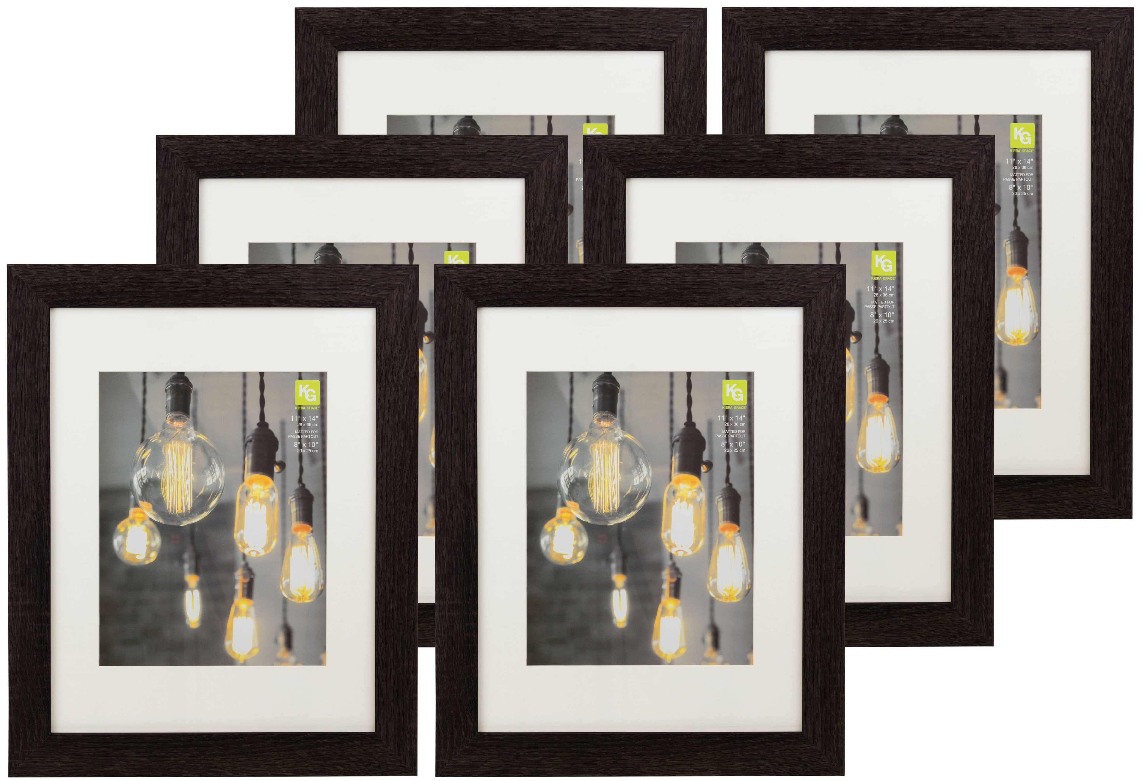 KG Loft Photo Frame, Black, 6-Pack