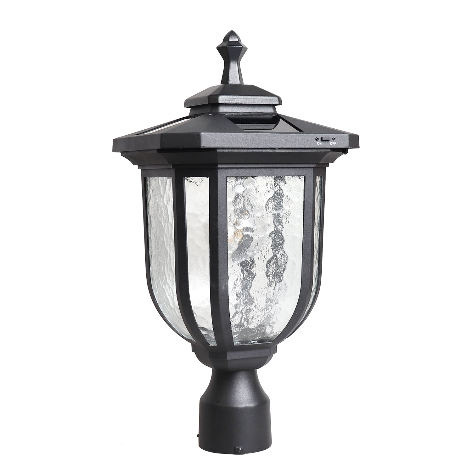 KMC KMC LIGHTING Solar Powered Lamp Post Light ST4322Q-A 120 Lumens Aluminum For Outdoor Garden Post Pole Landscape Yard Etc.