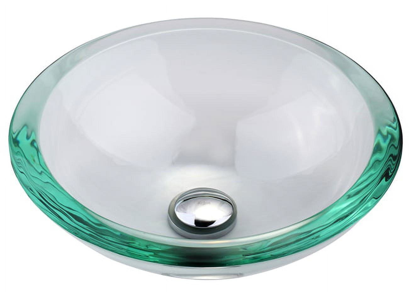 KRAUS 34 mm Thick Glass Vessel Sink in Clear